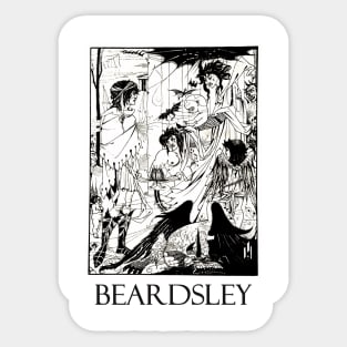 Wicked Dreams by Aubrey Beardsley Sticker